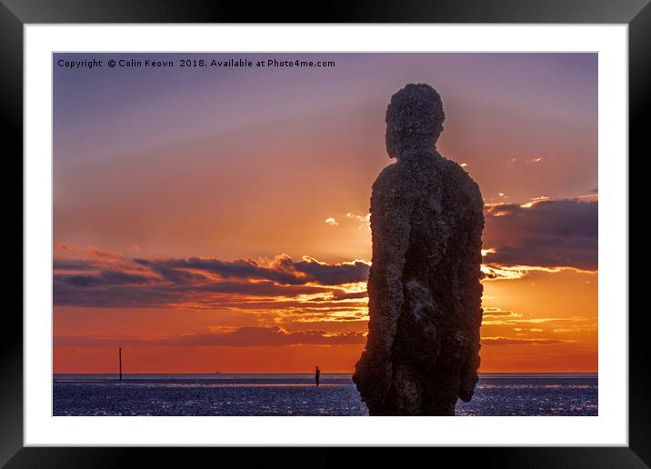 Anthony Gormley's 'Another Place' Framed Mounted Print by Colin Keown