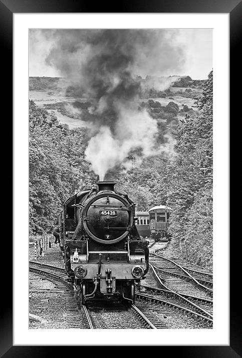 Steam train Framed Mounted Print by Sam Smith