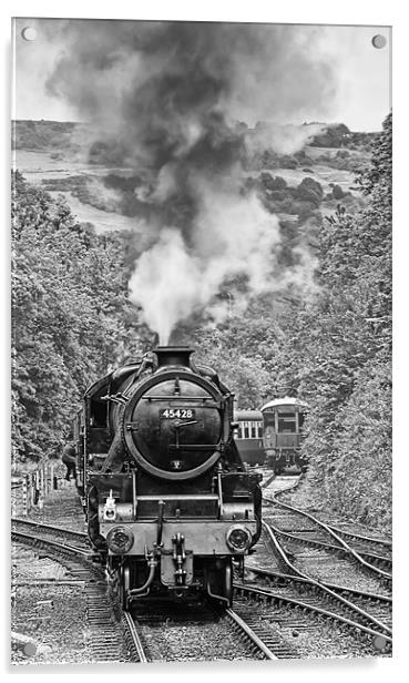 Steam train Acrylic by Sam Smith