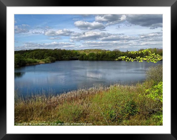Serenity Framed Mounted Print by Jane Metters