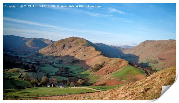 Martindale from Hallin Fell Print by MICHAEL YATES