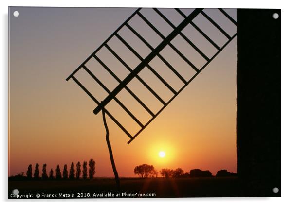 Windmill Acrylic by Franck Metois