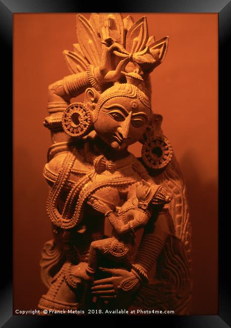 The hindu goddess Framed Print by Franck Metois