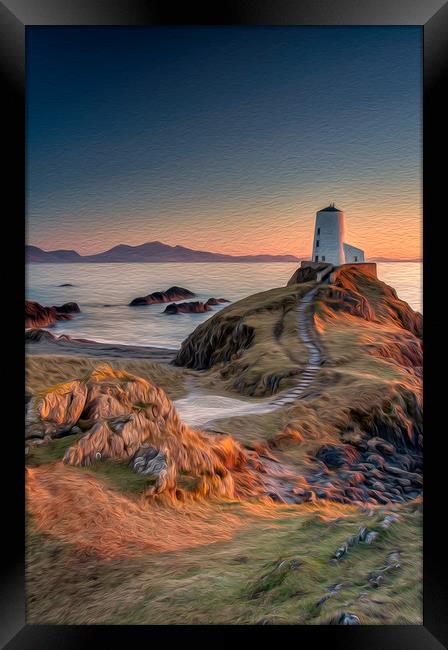 Twr Mawr  Sunset Framed Print by Paul Andrews