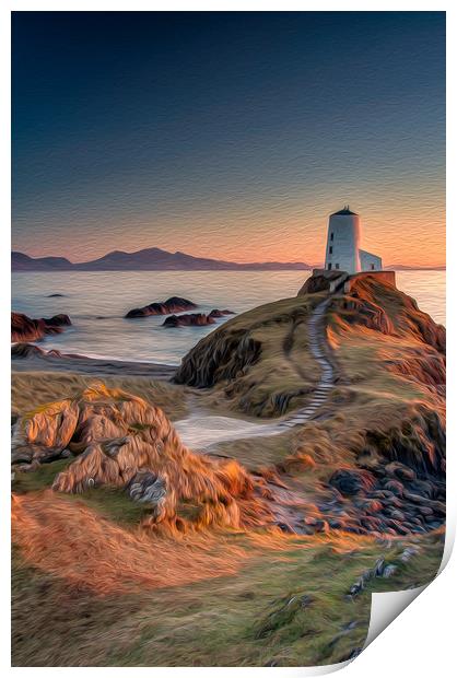 Twr Mawr  Sunset Print by Paul Andrews
