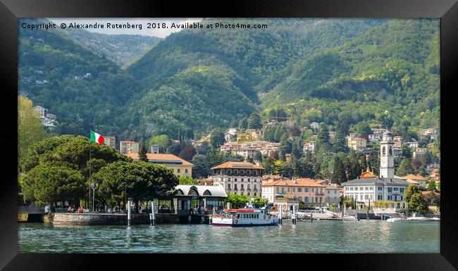 Italian village on Lake Como Framed Print by Alexandre Rotenberg