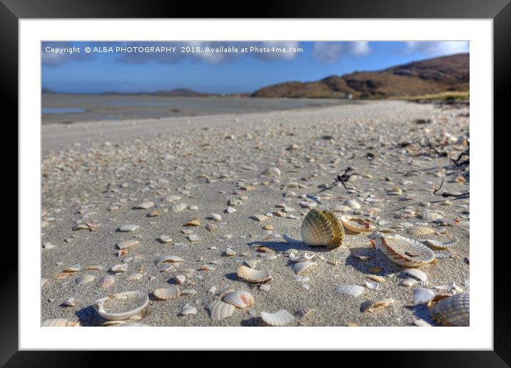 Vatersay Bay, Isle of Barra, Scotland. Framed Mounted Print by ALBA PHOTOGRAPHY