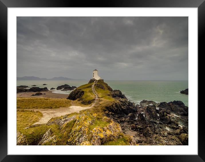 The Tower at Llanddwyn Island, Anglesey. Framed Mounted Print by Colin Allen