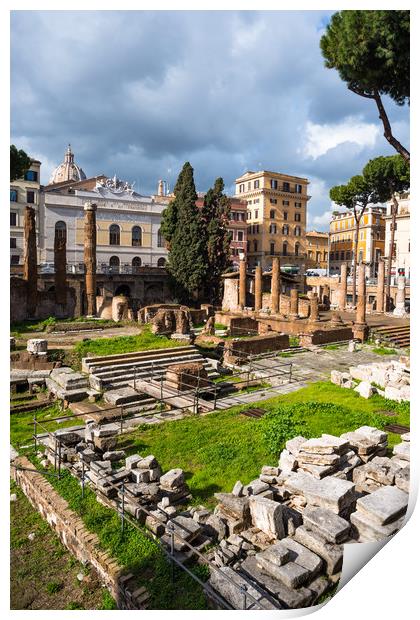 Largo di Torre Argentina  Print by Andrew Michael