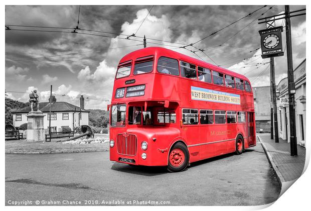 Midland Red bus Print by Graham Chance