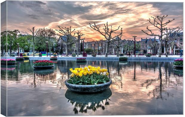 The Mirror of Amsterdam Canvas Print by Marcel de Groot