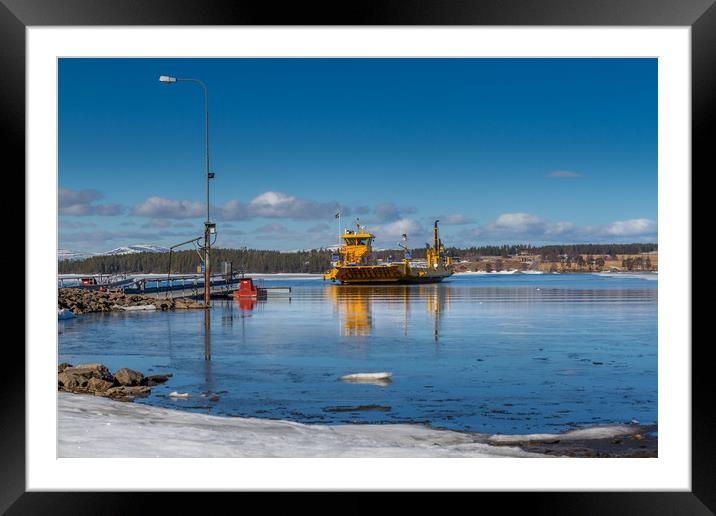 Ferry in Sweden Framed Mounted Print by Hamperium Photography