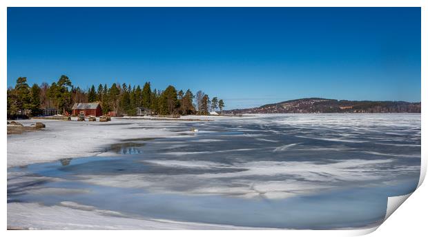 last ice of the year Print by Hamperium Photography