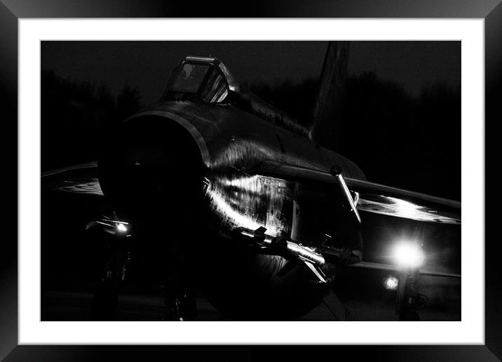 Iconic Cold War Jet Lightning XR728 Framed Mounted Print by Steven Hurrell
