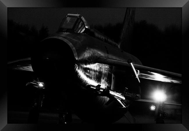 Iconic Cold War Jet Lightning XR728 Framed Print by Steven Hurrell
