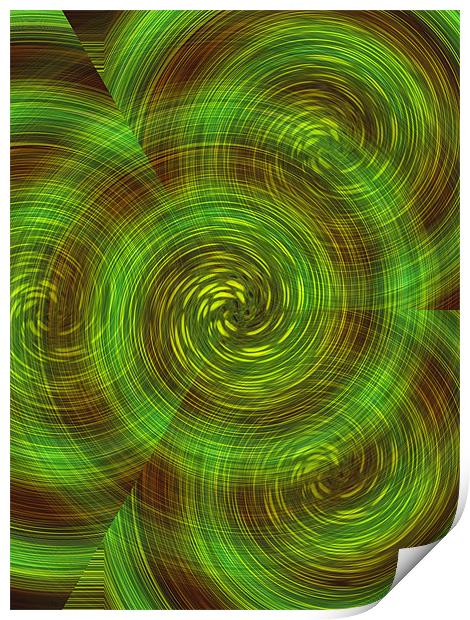 illusion swirl Print by kelly Draper