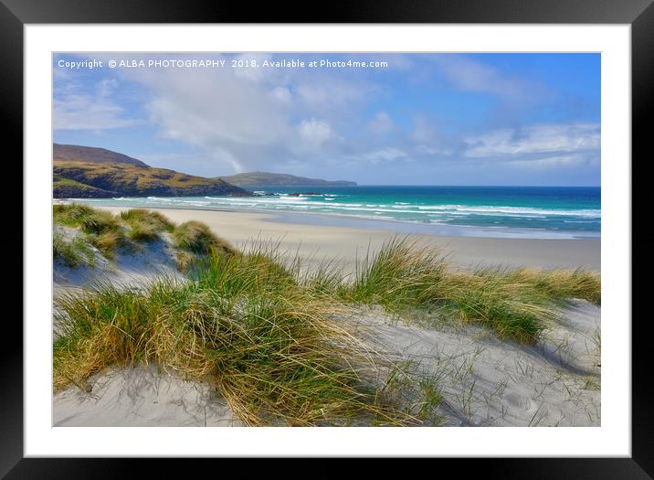 Traigh Eais, Isle of Barra, Outer Hebrides. Framed Mounted Print by ALBA PHOTOGRAPHY