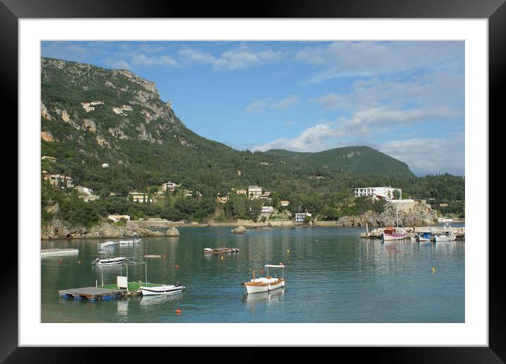 Greece, Corfu Island in the Ionian Sea. Framed Mounted Print by PhotoStock Israel