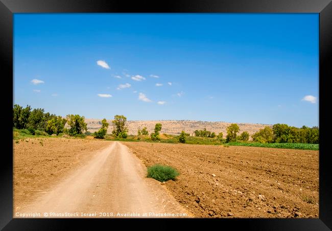 ploughed fields  Framed Print by PhotoStock Israel