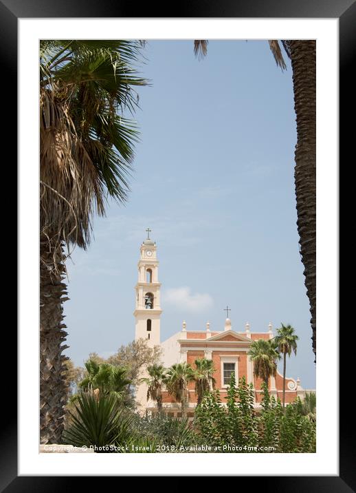 St Peter church in old Jaffa Framed Mounted Print by PhotoStock Israel