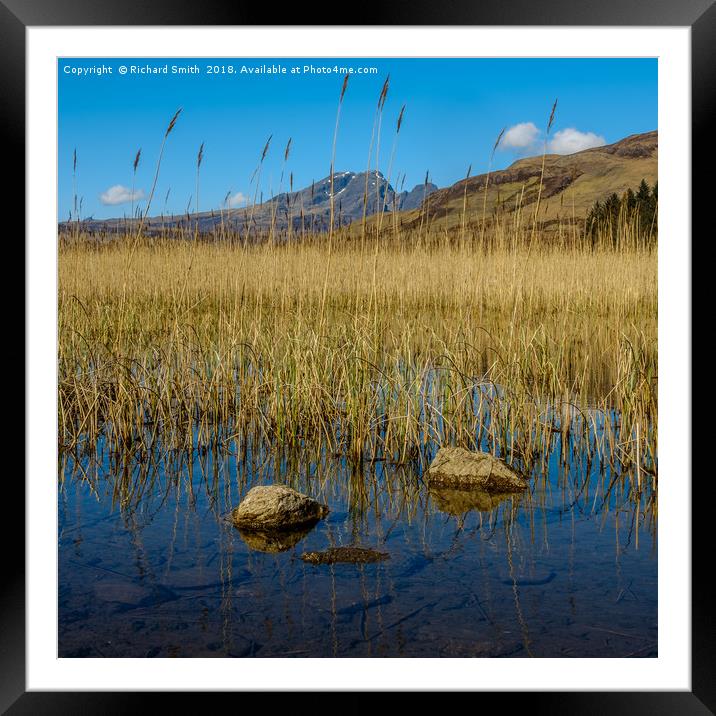 Loch Cill Chriosd and Blaven Framed Mounted Print by Richard Smith