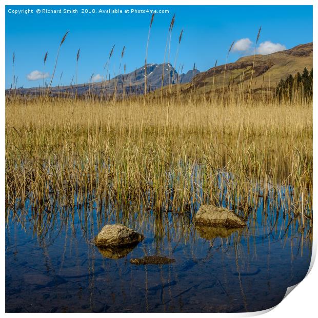 Loch Cill Chriosd and Blaven Print by Richard Smith