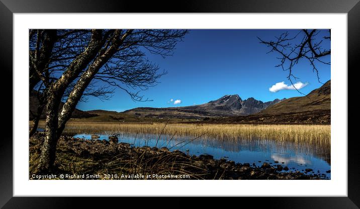 Loch Cill Chriosd and Blaven #3 Framed Mounted Print by Richard Smith