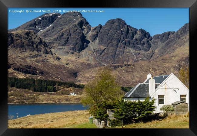 Blaven from the Isle of Skye township of Torrin Framed Print by Richard Smith
