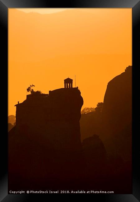 Monastery of St Nikolaous at dusk Framed Print by PhotoStock Israel
