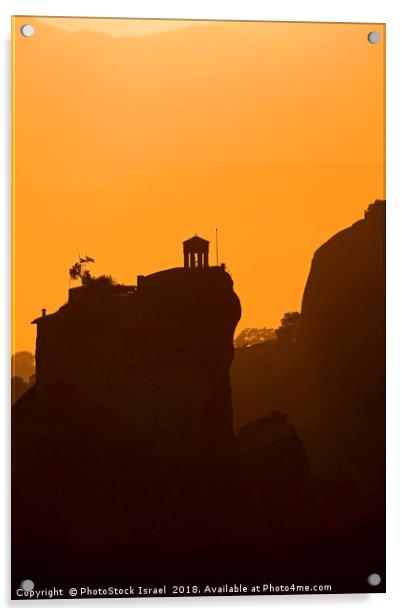 Monastery of St Nikolaous at dusk Acrylic by PhotoStock Israel
