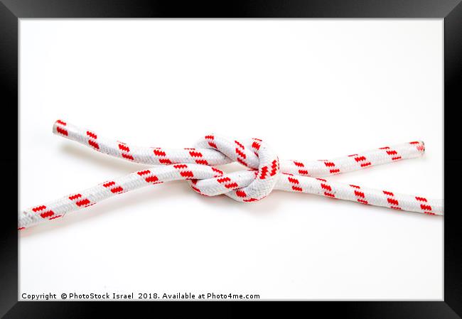 The Reef (Square) Knot Framed Print by PhotoStock Israel