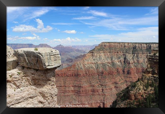 Grand Canyon National Park  Framed Print by Carmen Green