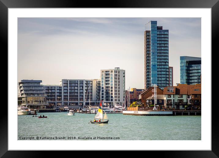 Ocean Village Marina, Southampton Framed Mounted Print by KB Photo