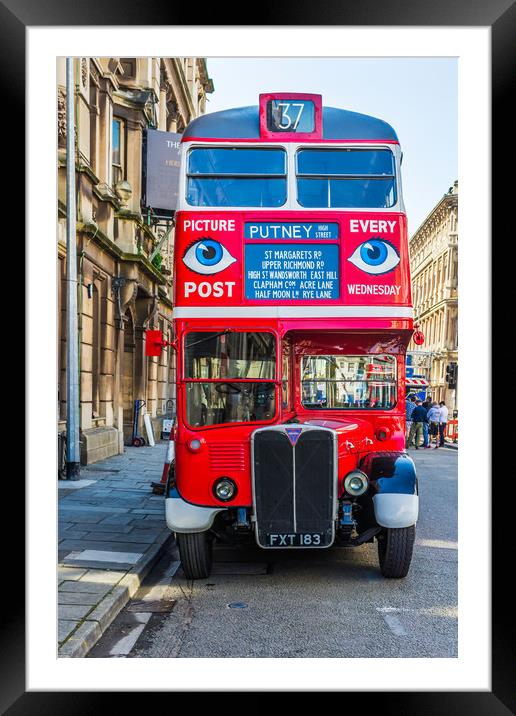The Bus To Putney Framed Mounted Print by Steve Purnell