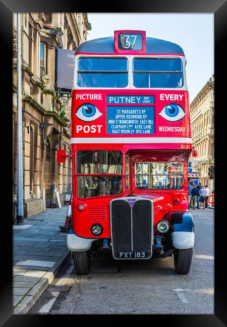 The Bus To Putney Framed Print by Steve Purnell