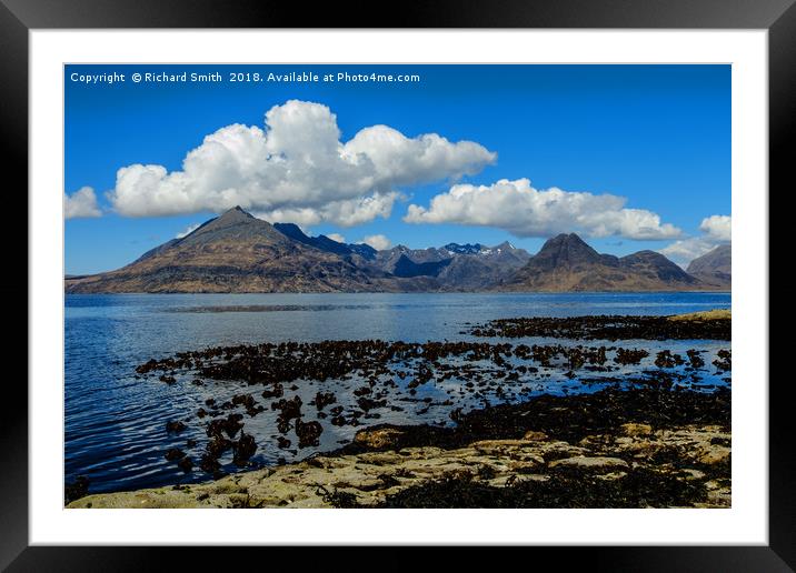 The Cuillin Hills across Loch Scavaig Framed Mounted Print by Richard Smith