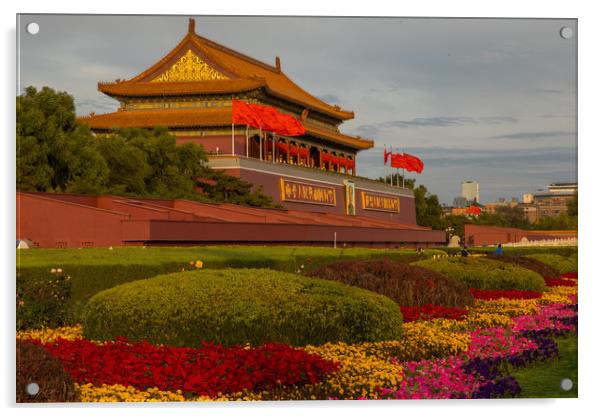 Beijing Forbidden City Acrylic by Thomas Schaeffer