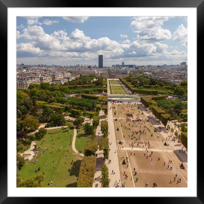 Champs de Mars Framed Mounted Print by Andrew Wheatley