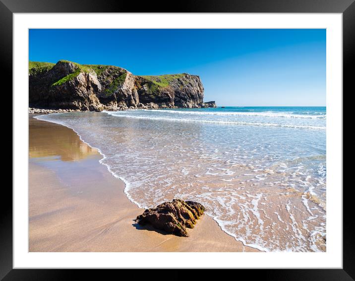Bullslaughter Bay, Pembrokeshire, Wales Framed Mounted Print by Colin Allen