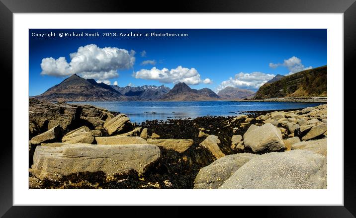 The Cuillin Hills across Loch Scavaig #2 Framed Mounted Print by Richard Smith