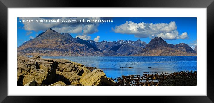 The Cuillin Hills across Loch Scavaig #3 Framed Mounted Print by Richard Smith