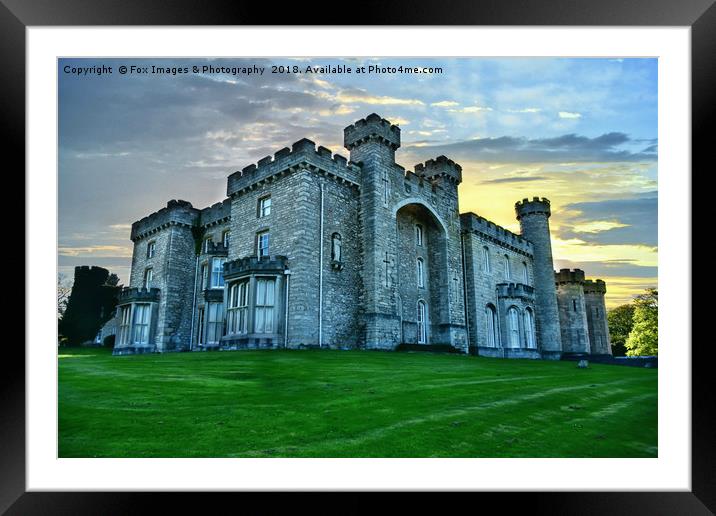 Bodelwyddan castle Framed Mounted Print by Derrick Fox Lomax