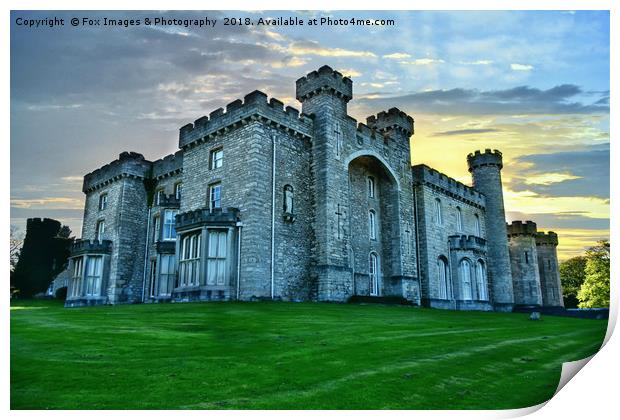 Bodelwyddan castle Print by Derrick Fox Lomax