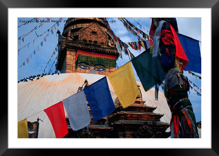 Swayambhunath Framed Mounted Print by Franck Metois