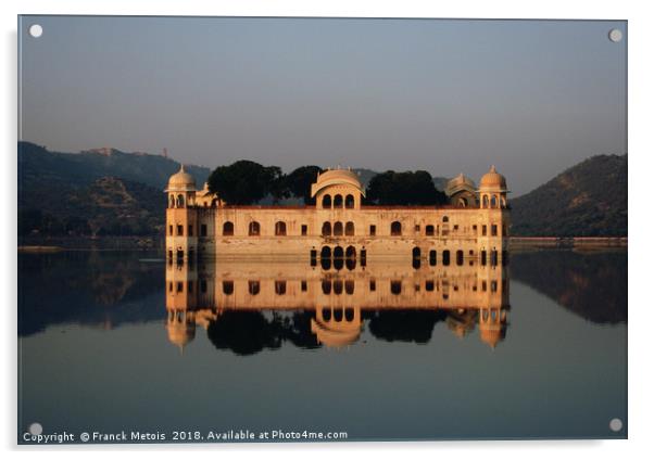 Jal mahal Acrylic by Franck Metois