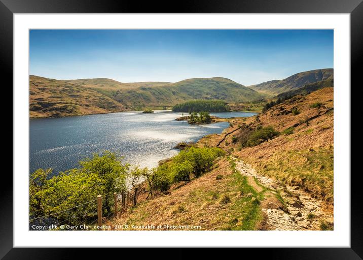 Sunny Haweswater Framed Mounted Print by Gary Clarricoates