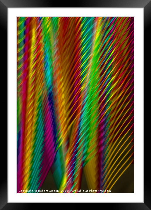 Feathers in Abstract Framed Mounted Print by Robert Gipson