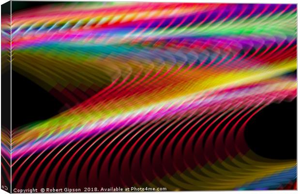 Colour in motion. Canvas Print by Robert Gipson