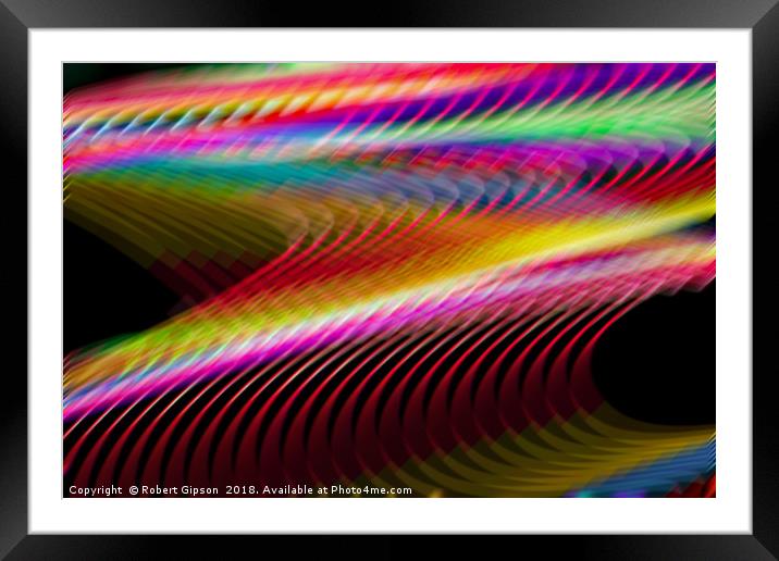 Colour in motion. Framed Mounted Print by Robert Gipson