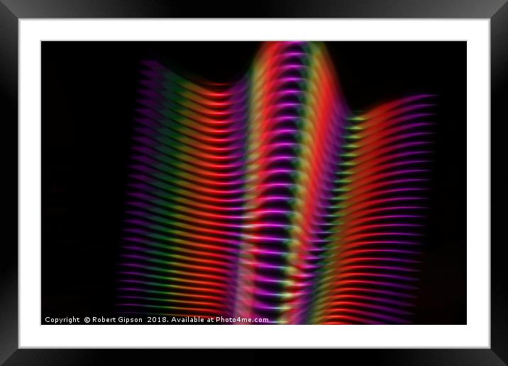Light in motion two Framed Mounted Print by Robert Gipson